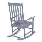 Seagrove Farmhouse Classic Slat-Back 350-LBS Support Acacia Wood Outdoor Rocking Chair- JONATHAN Y
