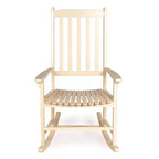 Seagrove Farmhouse Classic Slat-Back 350-LBS Support Acacia Wood Outdoor Rocking Chair- JONATHAN Y