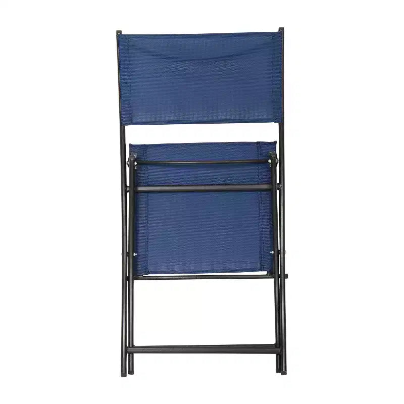 Flash Furniture Sedie pieghevoli da esterno Brazos Series 4 pz con materiale Flex Comfort e struttura in metallo