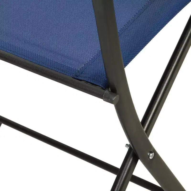 Flash Furniture Sedie pieghevoli da esterno Brazos Series 4 pz con materiale Flex Comfort e struttura in metallo
