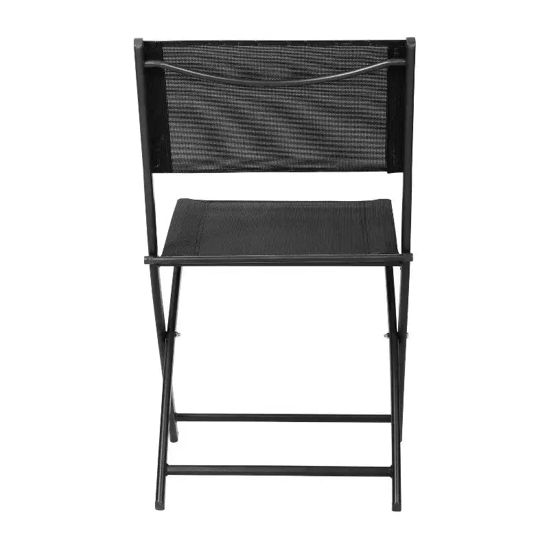 Flash Furniture Sedie pieghevoli da esterno Brazos Series 4 pz con materiale Flex Comfort e struttura in metallo