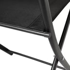 Flash Furniture Sedie pieghevoli da esterno Brazos Series 4 pz con materiale Flex Comfort e struttura in metallo
