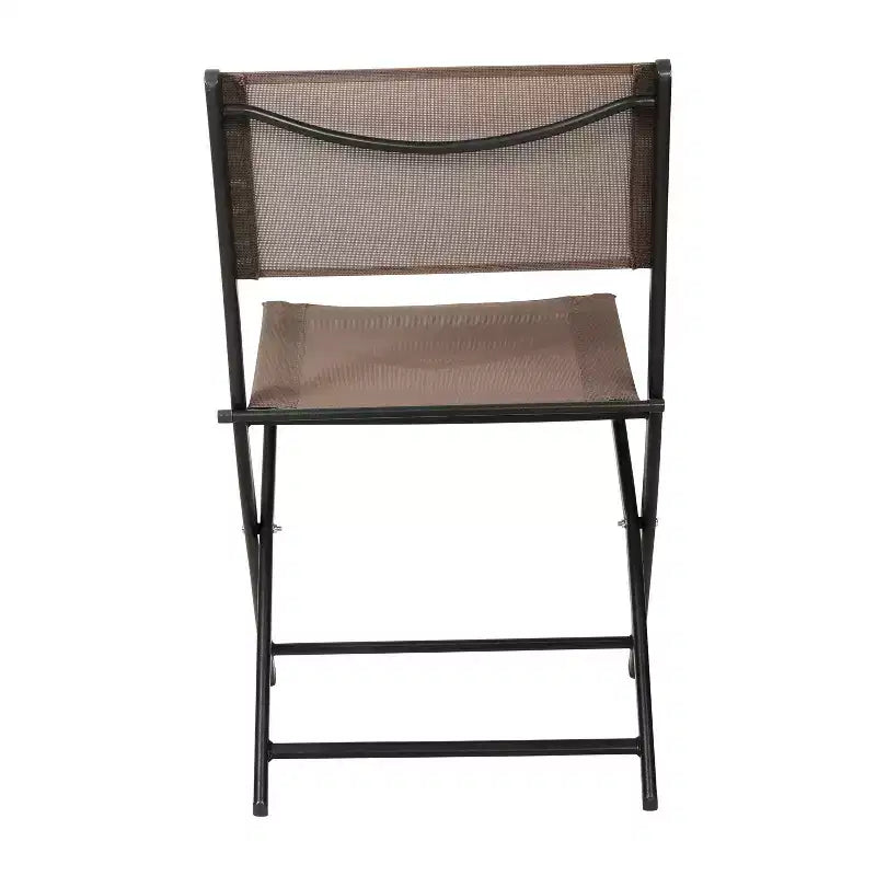 Flash Furniture Sedie pieghevoli da esterno Brazos Series 4 pz con materiale Flex Comfort e struttura in metallo