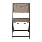 Flash Furniture Sedie pieghevoli da esterno Brazos Series 4 pz con materiale Flex Comfort e struttura in metallo