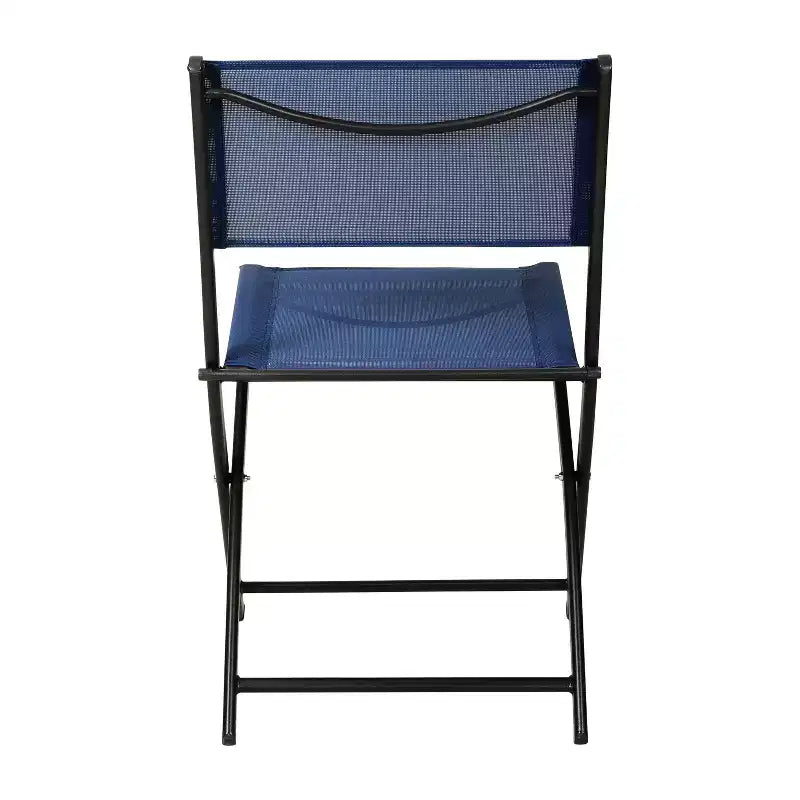 Flash Furniture Sedie pieghevoli da esterno Brazos Series 4 pz con materiale Flex Comfort e struttura in metallo