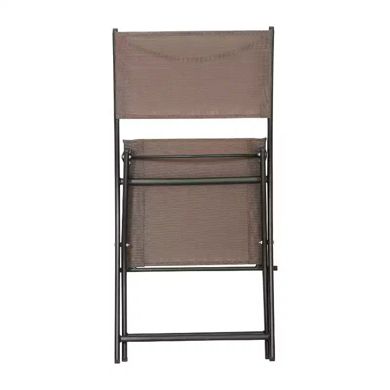 Flash Furniture Sedie pieghevoli da esterno Brazos Series 4 pz con materiale Flex Comfort e struttura in metallo