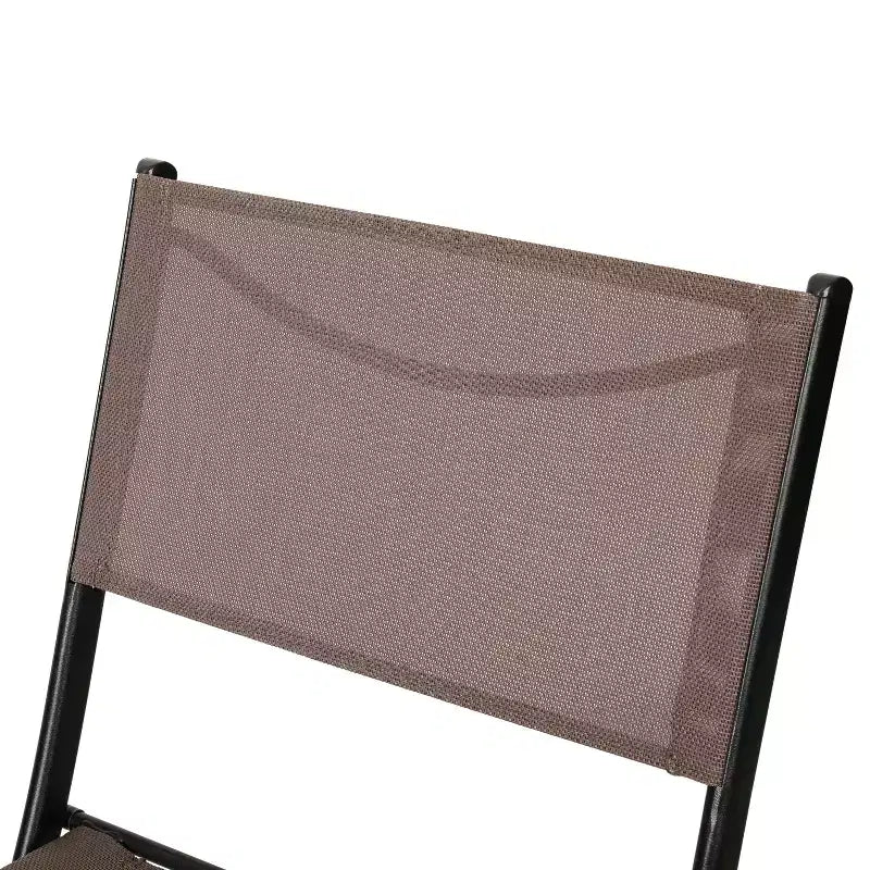 Flash Furniture Sedie pieghevoli da esterno Brazos Series 4 pz con materiale Flex Comfort e struttura in metallo