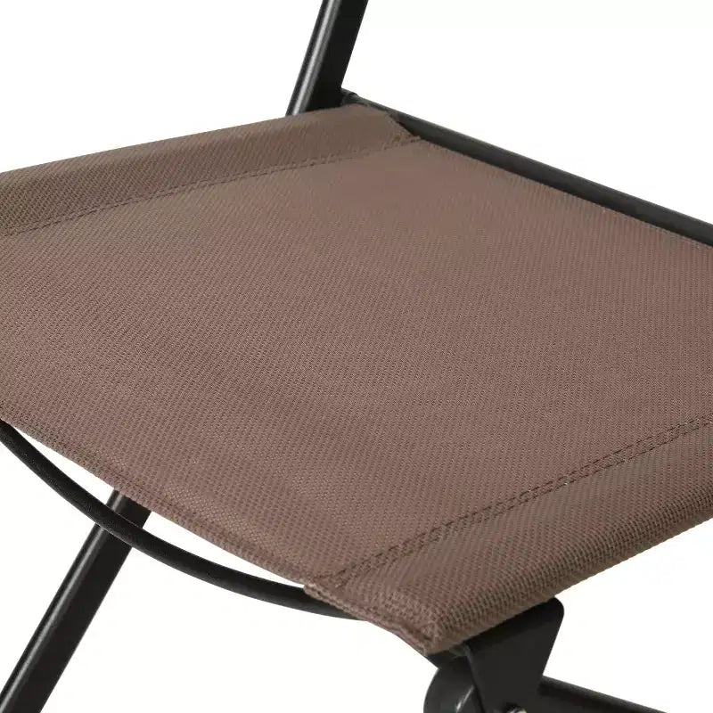Flash Furniture Sedie pieghevoli da esterno Brazos Series 4 pz con materiale Flex Comfort e struttura in metallo