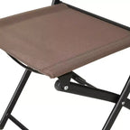 Flash Furniture Sedie pieghevoli da esterno Brazos Series 4 pz con materiale Flex Comfort e struttura in metallo