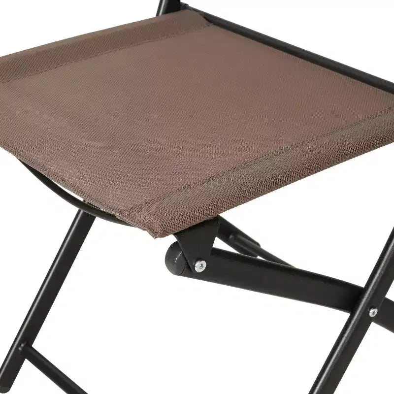Flash Furniture Sedie pieghevoli da esterno Brazos Series 4 pz con materiale Flex Comfort e struttura in metallo