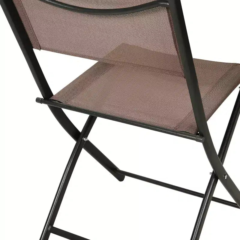 Flash Furniture Sedie pieghevoli da esterno Brazos Series 4 pz con materiale Flex Comfort e struttura in metallo