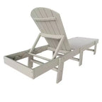 WestinTrends Dylan Adirondack Poly Reclining Chaise Lounge