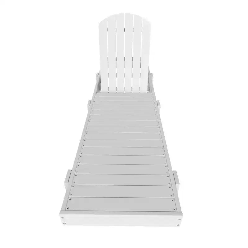 WestinTrends Dylan Adirondack Poly Reclining Chaise Lounge
