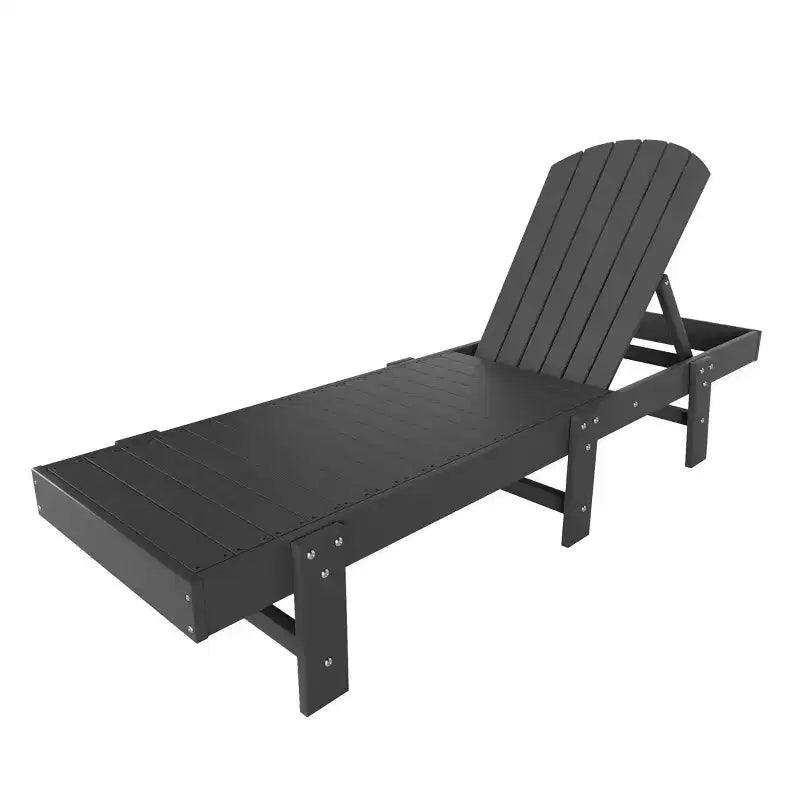 WestinTrends Dylan Classic Adirondack Poly Reclining Chaise Lounge (Set of 2pcs)