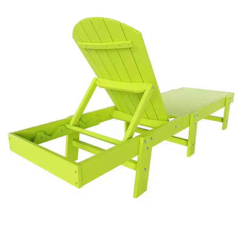 WestinTrends Dylan Classic Adirondack Poly Reclining Chaise Lounge (Set of 2pcs)