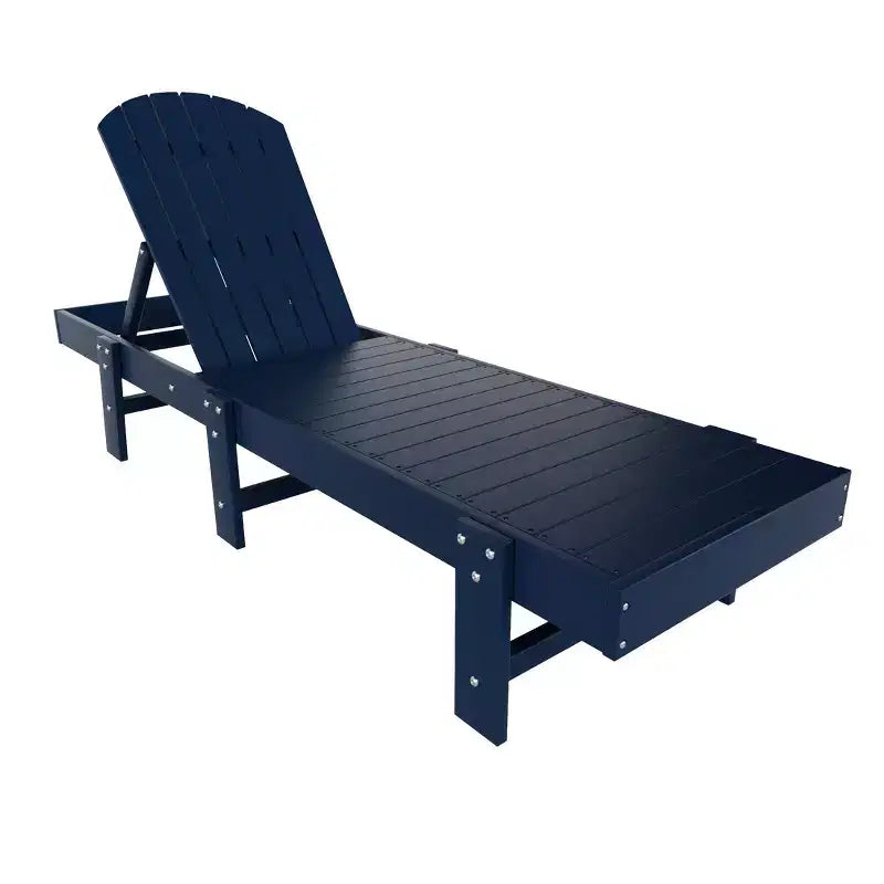 WestinTrends Dylan Classic Adirondack Poly Reclining Chaise Lounge (Set of 2pcs)