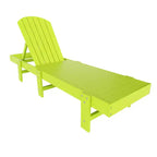 WestinTrends Dylan 3 Piece Adirondack Poly Reclining Chaise Lounge