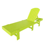 WestinTrends Dylan 3 Piece Adirondack Poly Reclining Chaise Lounge