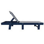 WestinTrends Dylan 3 Piece Adirondack Poly Reclining Chaise Lounge