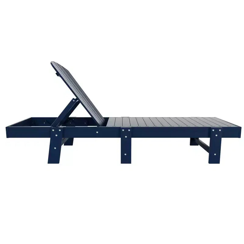 WestinTrends Dylan 3 Piece Adirondack Poly Reclining Chaise Lounge