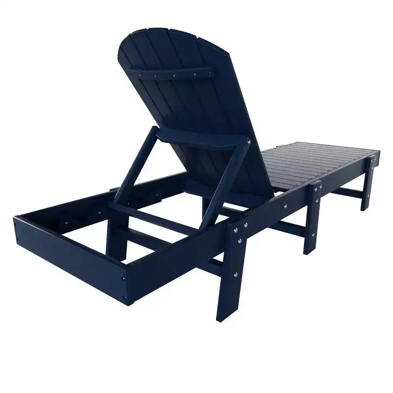 WestinTrends Dylan 3 Piece Adirondack Poly Reclining Chaise Lounge