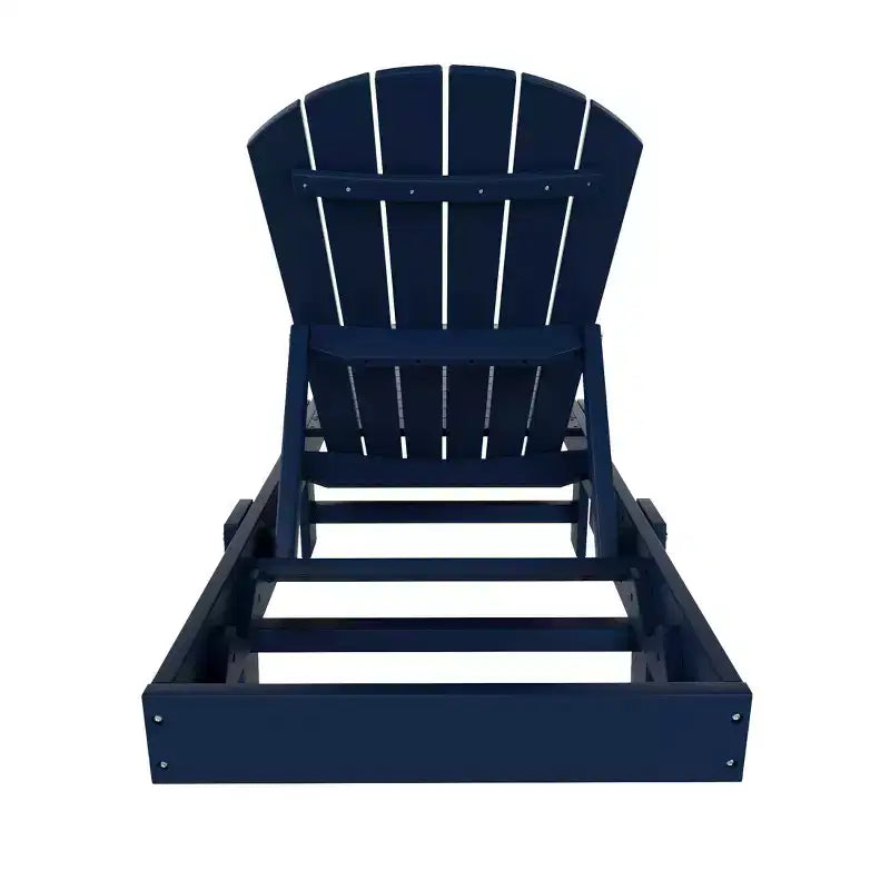 WestinTrends Dylan 3 Piece Adirondack Poly Reclining Chaise Lounge
