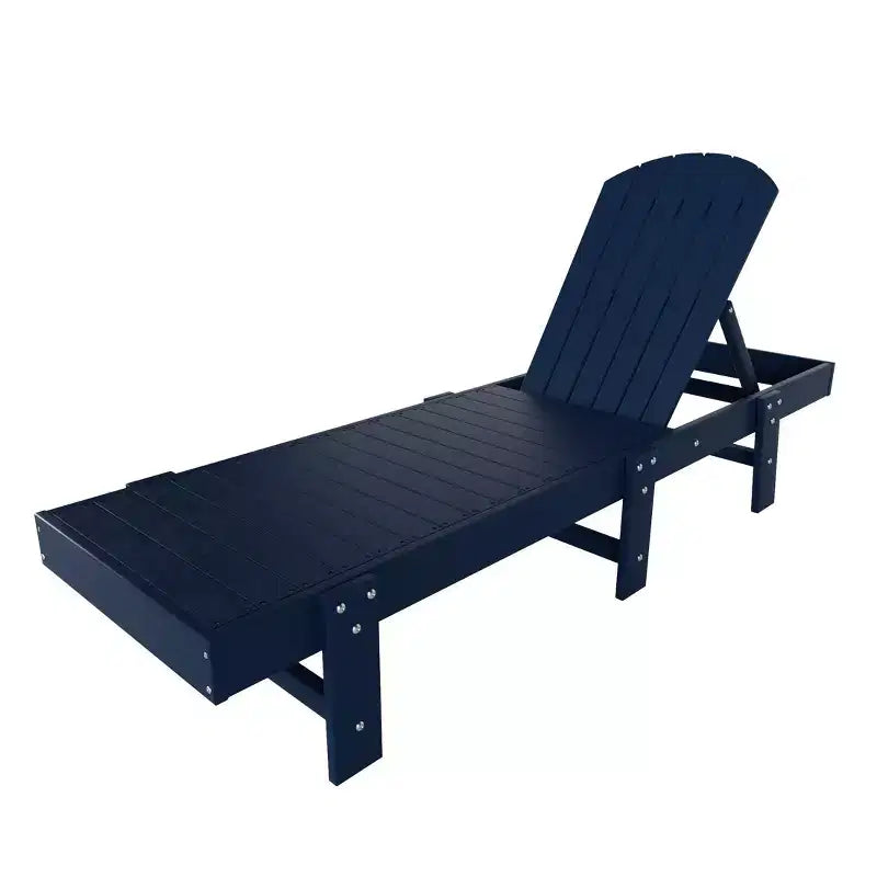 WestinTrends Dylan 3 Piece Adirondack Poly Reclining Chaise Lounge