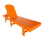 WestinTrends Dylan 3 Piece Adirondack Poly Reclining Chaise Lounge