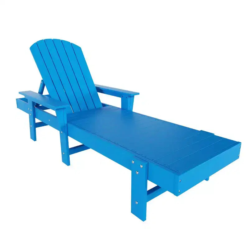 WestinTrends Dylan 3 Piece Adirondack Poly Reclining Chaise Lounge With Arms