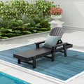 WestinTrends Dylan Adirondack Poly Reclining Chaise Lounge With Arms