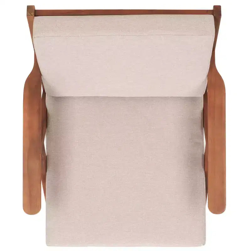 Dryad Chair W/ Cushions Indoor/Outdoor - PAT7324 - Natural/Light Grey - Safavieh