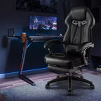 Sedia da E-Sport regolabile stile racing Costway con poggiatesta imbottito, supporto lombare blu/nero/grigio/rosso