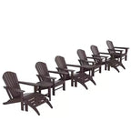 WestinTrends Dylan Sedia Adirondack da Esterno in HDPE (Set da 12 Pezzi)