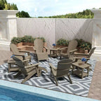 WestinTrends Tuscany HIPSOutdoorPatioFoldingAdirondackChair (12-Piece Set)
