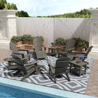 WestinTrends Tuscany HIPSOutdoorPatioFoldingAdirondackChair (12-Piece Set)