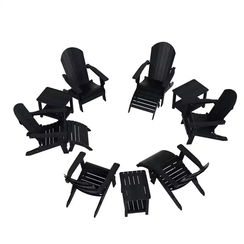 WestinTrends Tuscany HIPSOutdoorPatioFoldingAdirondackChair (12-Piece Set)