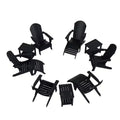 WestinTrends Tuscany HIPSOutdoorPatioFoldingAdirondackChair (12-Piece Set)
