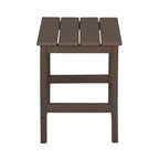 WestinTrends Malibu HDPE Outdoor Patio Folding Poly Adirondack Chairs with Ottomans and Side Table (5-Piece Conversation Set)