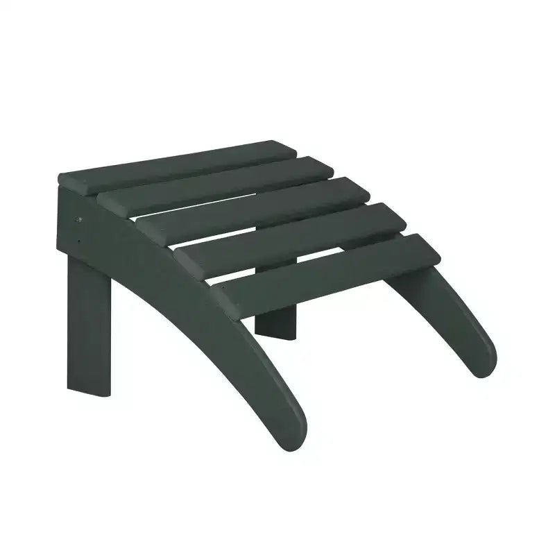 WestinTrends Dylan Sedie Adirondack da Esterno in HDPE con Pouf e Tavolino (Set Conversazione da 5 Pezzi)