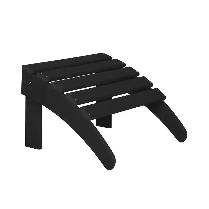 WestinTrends Dylan Sedie Adirondack da Esterno in HDPE con Pouf e Tavolino (Set Conversazione da 5 Pezzi)