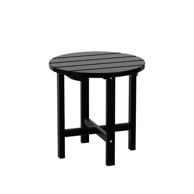 WestinTrends Dylan Sedie Adirondack da Esterno in HDPE con Pouf e Tavolino (Set Conversazione da 5 Pezzi)