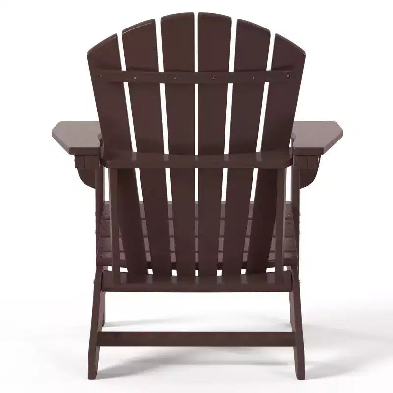 WestinTrends Dylan HDPE Outdoor Patio Adirondack Chairs with Ottomans (4-Piece Conversation Set)