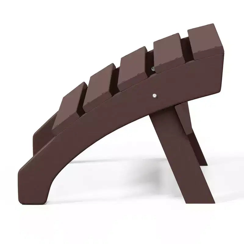 WestinTrends Dylan HDPE Outdoor Patio Adirondack Chairs with Ottomans (4-Piece Conversation Set)