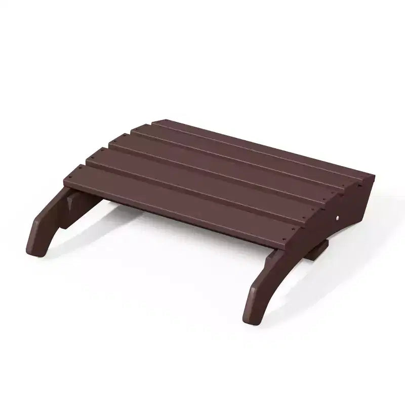 WestinTrends Dylan HDPE Outdoor Patio Adirondack Chairs with Ottomans (4-Piece Conversation Set)