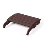 WestinTrends Dylan HDPE Outdoor Patio Adirondack Chairs with Ottomans (4-Piece Conversation Set)