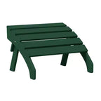 WestinTrends Dylan HDPE Outdoor Patio Adirondack Chairs with Ottomans (4-Piece Conversation Set)