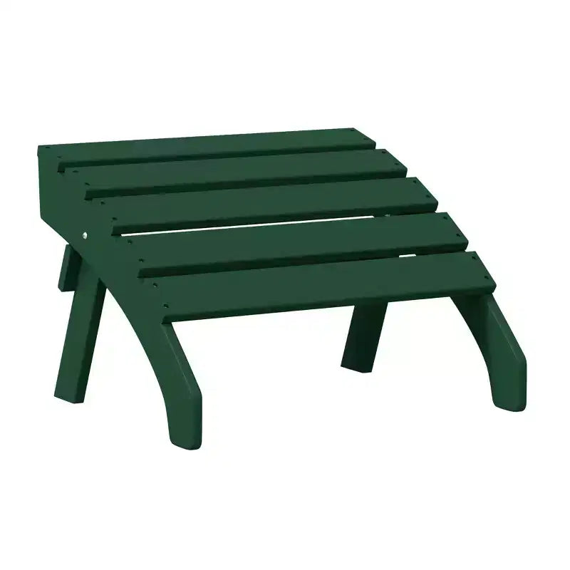 WestinTrends Dylan HDPE Outdoor Patio Adirondack Chairs with Ottomans (4-Piece Conversation Set)
