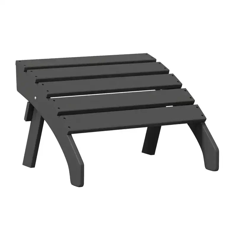 WestinTrends Dylan HDPE Outdoor Patio Adirondack Chairs with Ottomans (4-Piece Conversation Set)
