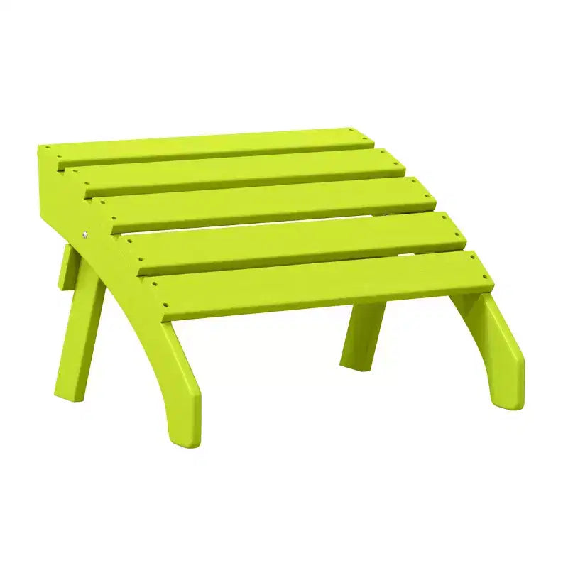 WestinTrends Dylan HDPE Outdoor Patio Adirondack Chairs with Ottomans (4-Piece Conversation Set)
