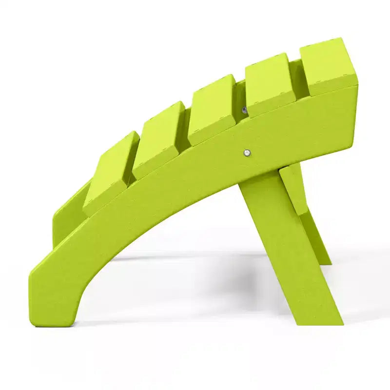 WestinTrends Dylan HDPE Outdoor Patio Adirondack Chairs with Ottomans (4-Piece Conversation Set)